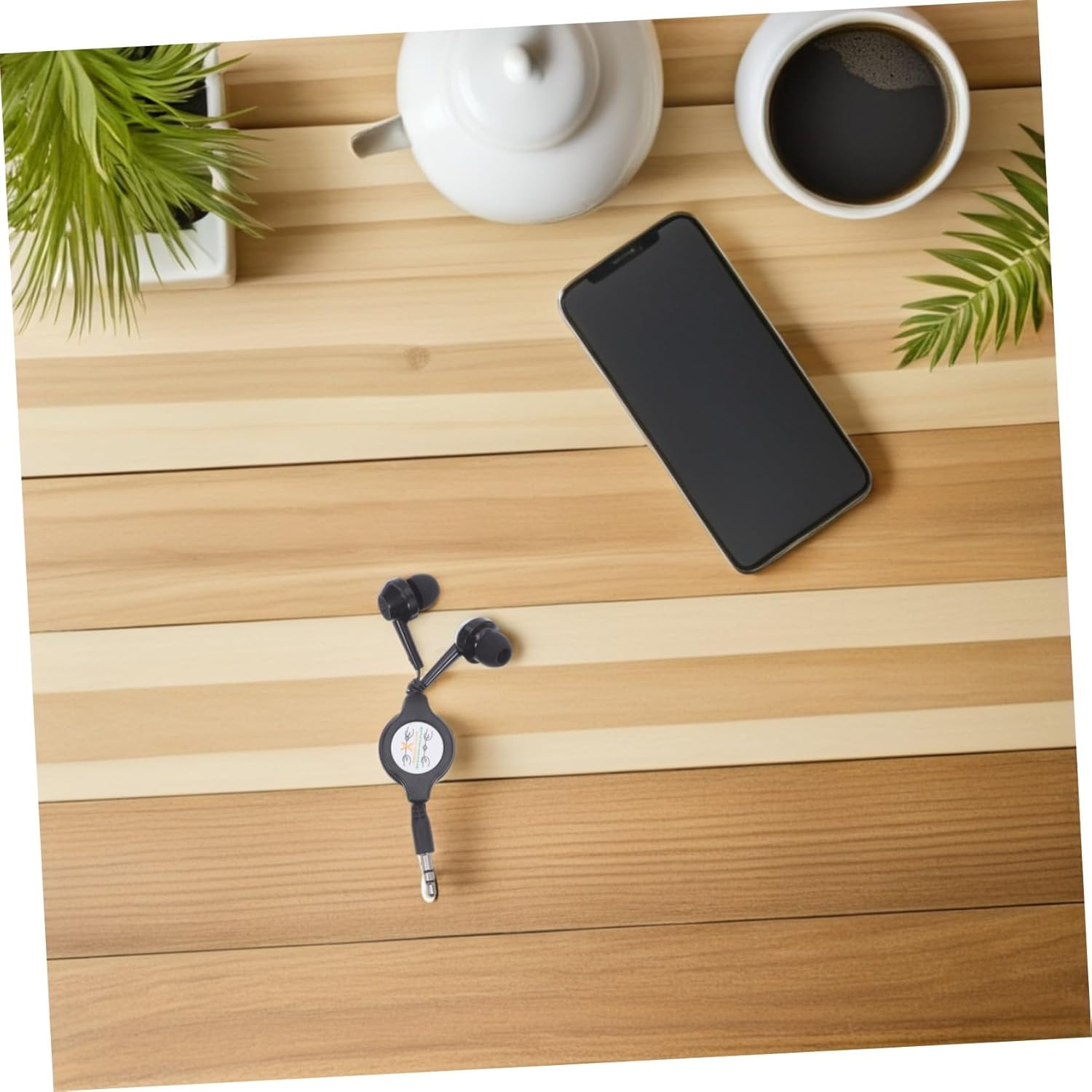 Homoyoyo 2Pcs Double-Pull Retractable Earphones Portable Retractable Wired Earphones Ear Headphones for Running and Exercise