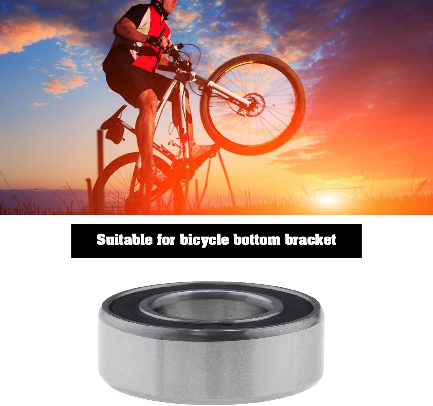 VGOL 4PCS 163110-2RS Deep Groove Ball Bearings Double Rubber Seal Bearings Carbon Steel for Bike Rear Hub Industrial Equipment 16X31X10Mm image number 5