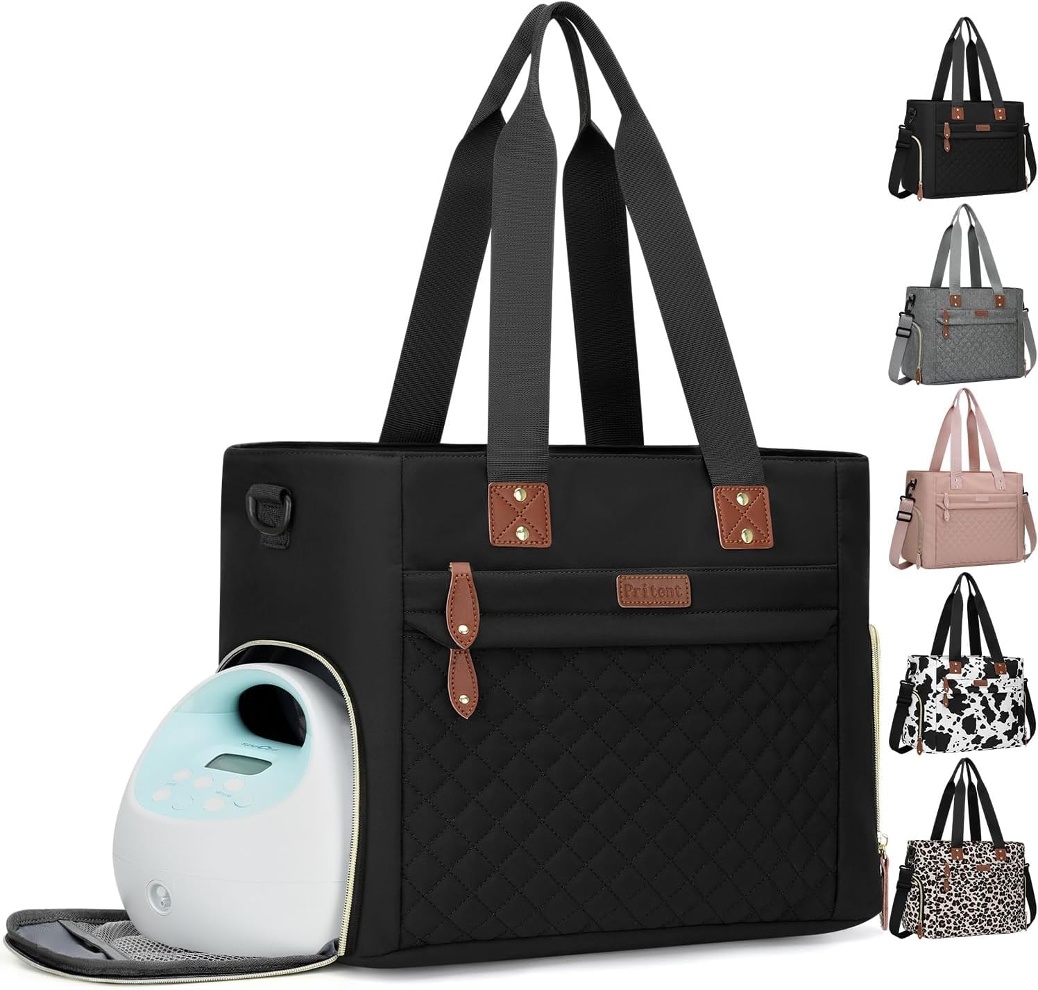 Diaper Bag Tote for Working Mom, Large Travel Baby Diaper Tote, Mommy Baby Bag for Boys and Girls