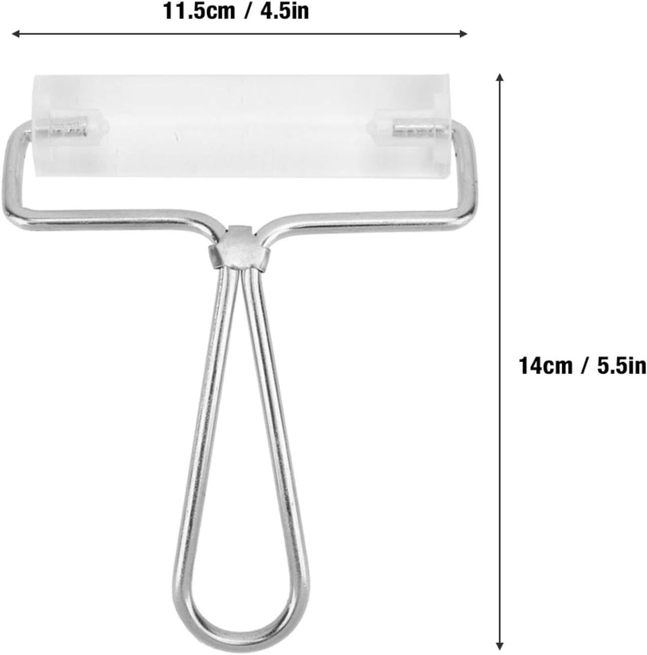 Acrylic Polymer Clay Rolling Pin Roller with Metal Handle, Polymer Clay Rolling Roller Art Clay Sculpture Hand Tool image number 5