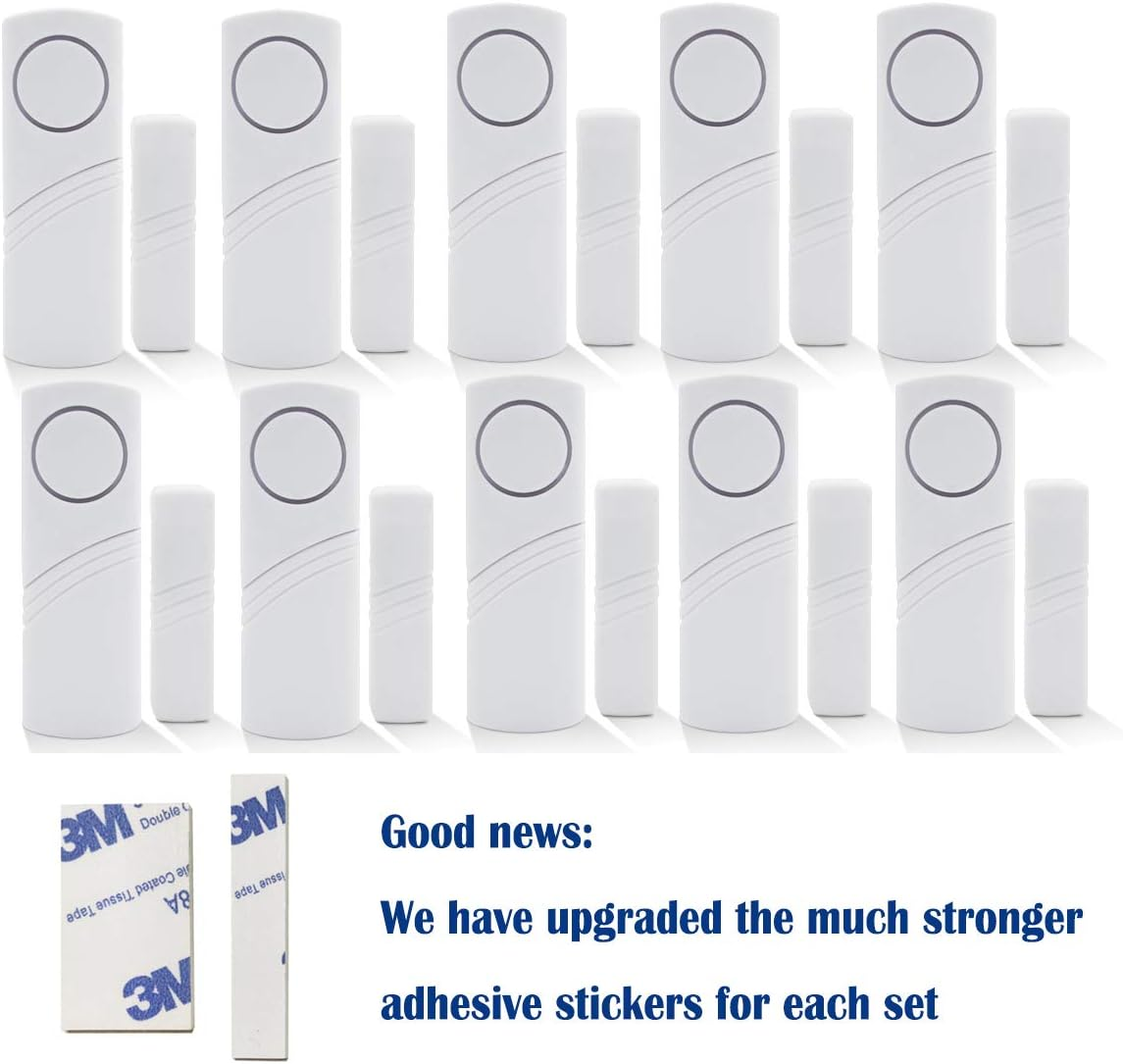 Home Security Alarm System DIY Kit - Magnetic Sensor - Guardian Protector - Window Glass Vibration Security Burglar Alarm for Homes, Cars, Sheds, Caravans, Motorhomes - Price Xes (10) image number 1