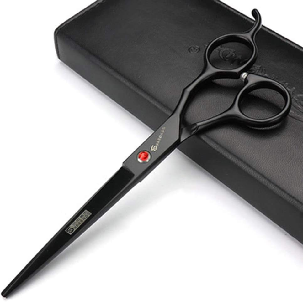 7" Professional Hairdressing Scissors Hairdressing Scissors Black Right Hand