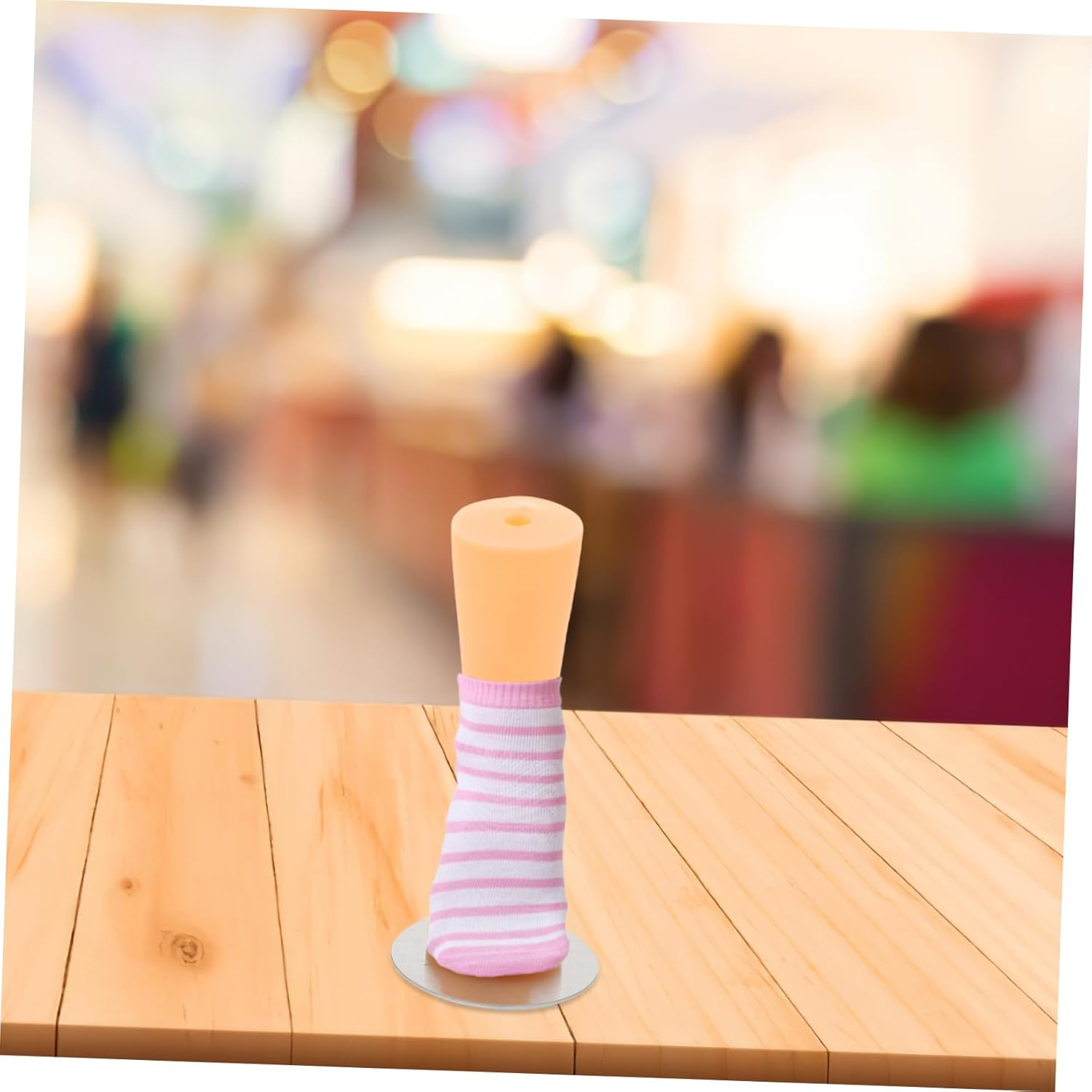 ABOOFAN Boys and Girls Socks Mannequin Foot Model Small Skin Tone Sock Display Holder for Retail Stores Foot Mannequin for Anklet and Shoe Display Children and Shoe Filler image number 1