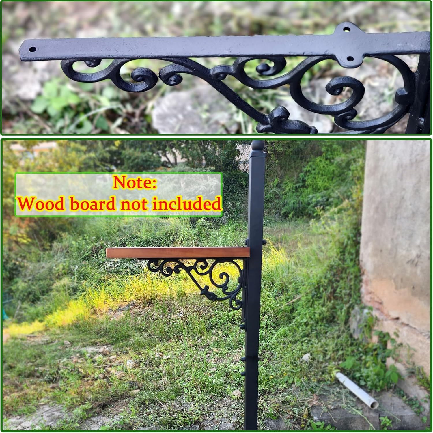 40.2-53" H Heavy Duty Outdoor Mailbox Post, Steel Mailbox Stand, Mounting Stand for Concrete image number 1