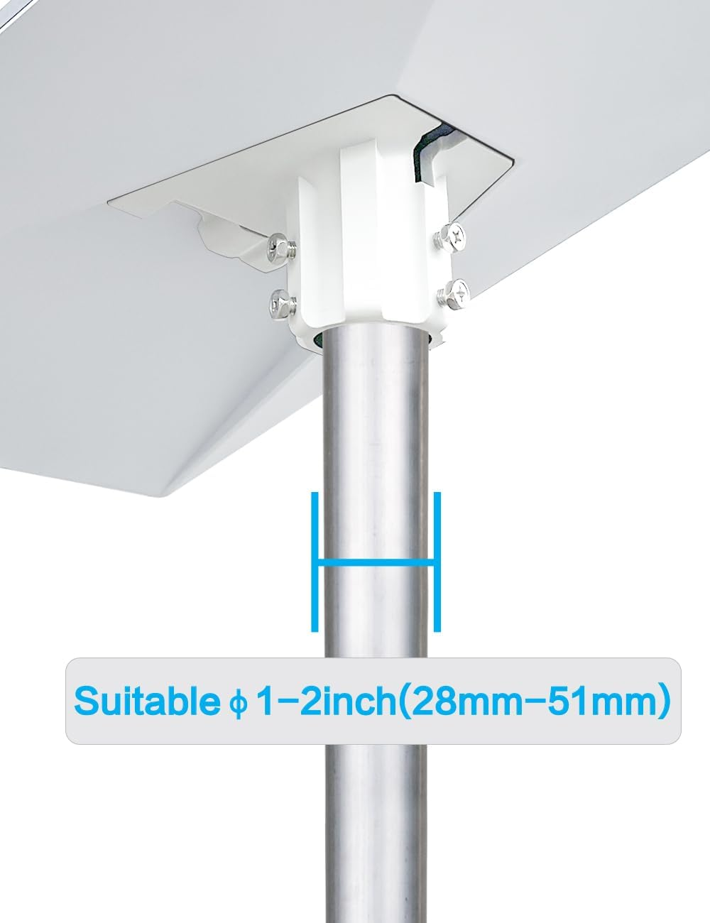 GOG Starlink V3 Pipe Adaptor, Available for Starlink Gen 3 Universal Mast Adaptor, Starlink Pole Mount, Suitable for Pipe Diameters within 2.0 Inches image number 4