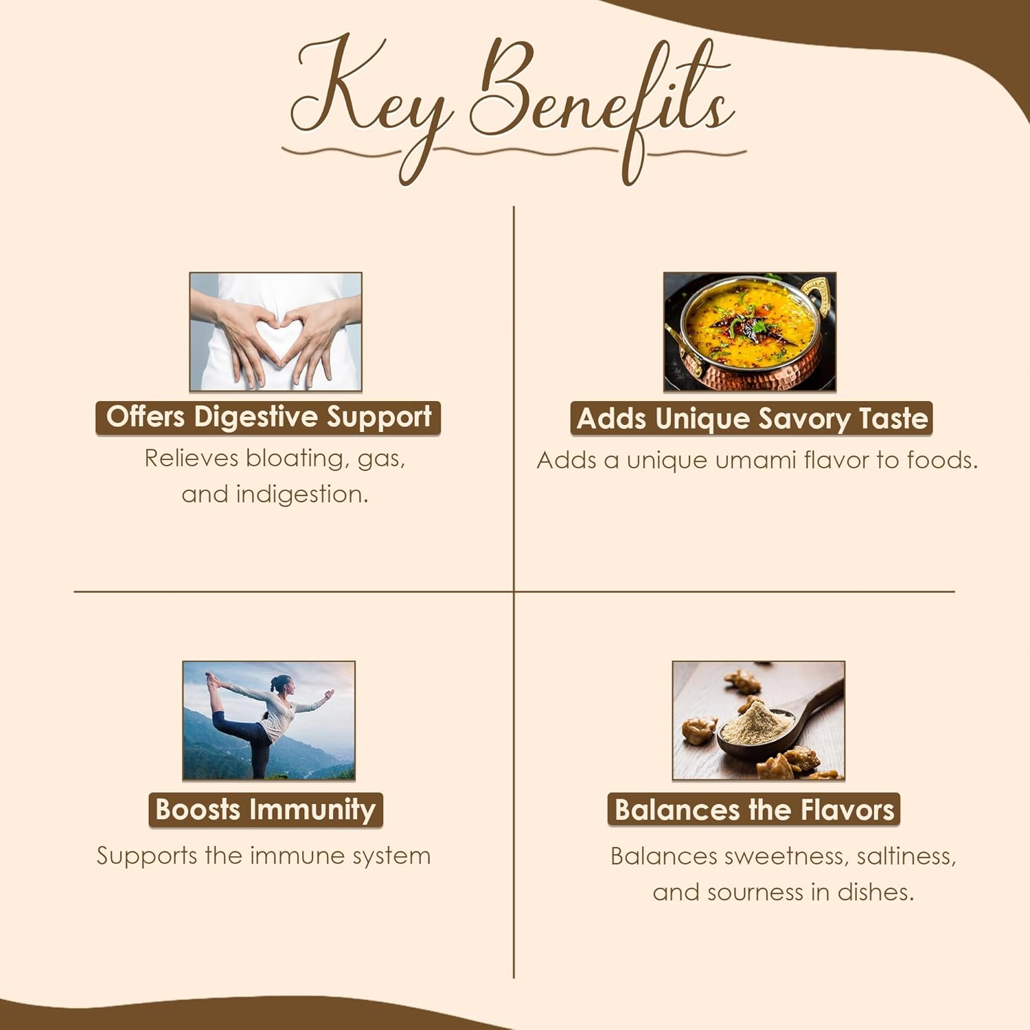 Asafoetida Powder(Hing) (Asafetida) by Mi Nature 454G (16.01 Oz) (1 Lb) | Pure & Natural | Indian Spice for Cooking| Gluten Free | No Added Preservatives| No GMO | Indian Origin image number 2