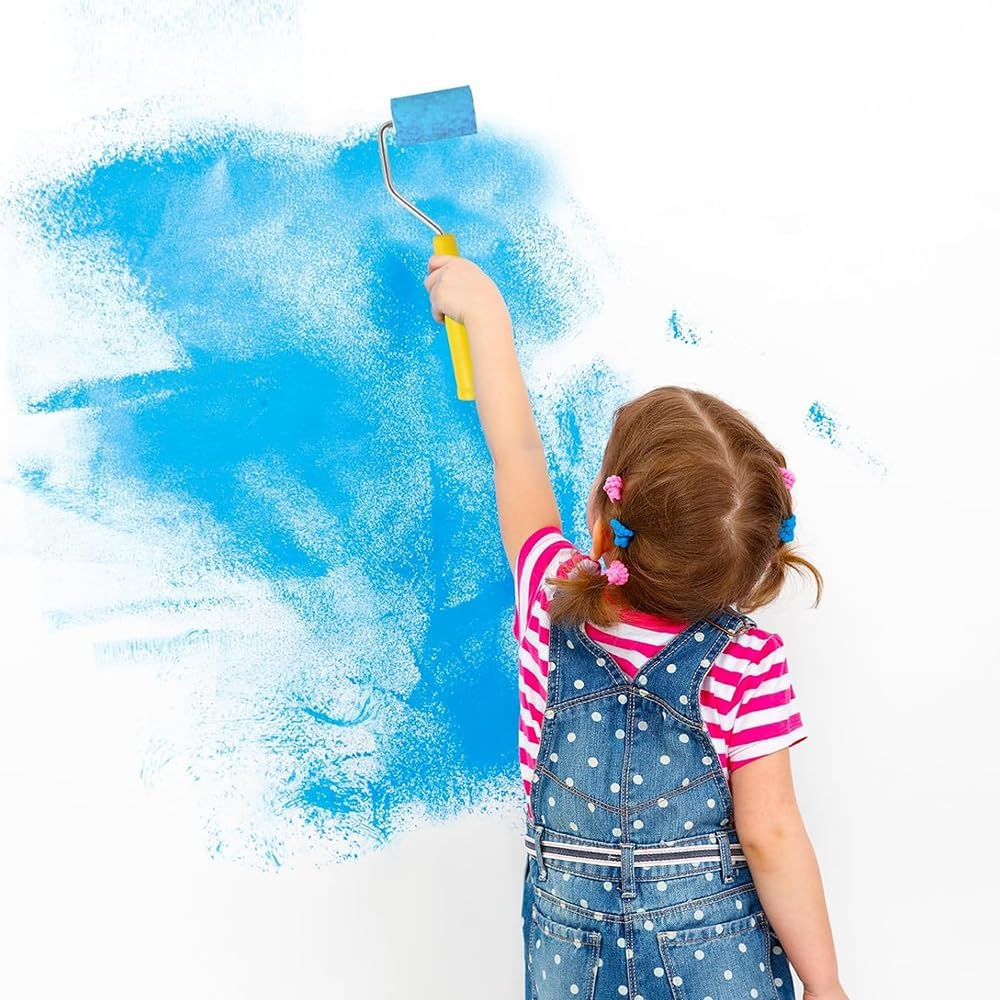 Foam Paint Roller Decorating Kit, 6Pc Small Roller Tray Set for Wall Mural Repair image number 6