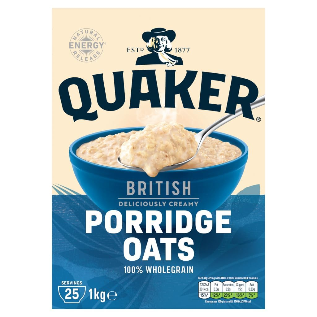 Quaker British Porridge Rolled Oats 1Kg (Packing May Vary) image number 3