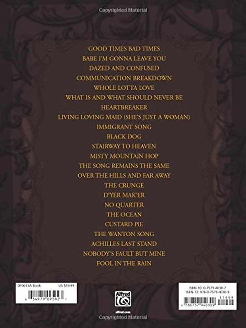 Drum Techniques of Led Zeppelin: Note for Note Transcriptions of 23 Classic John Bonham Drum Tracks: 0