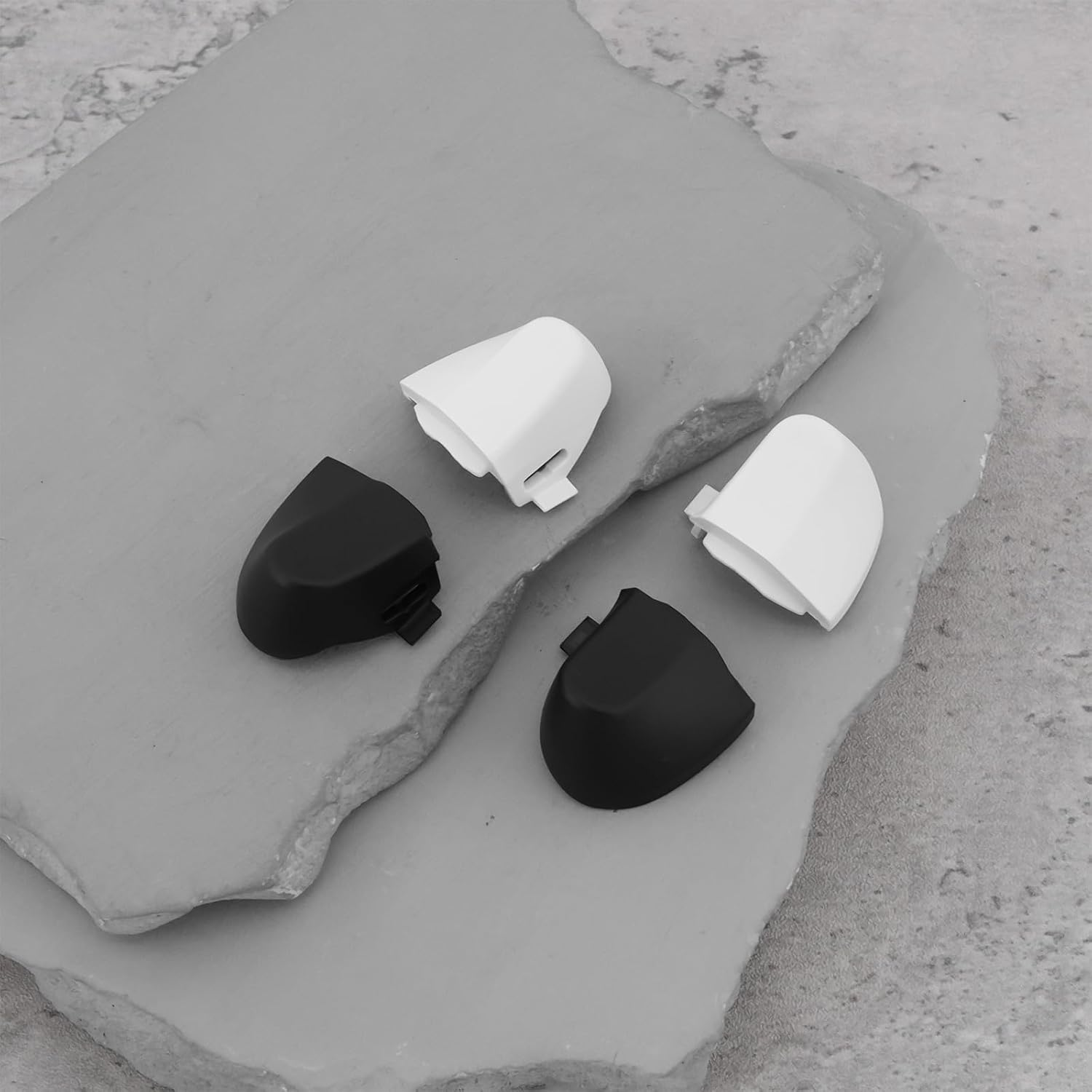 VGOL 4 Pairs LT RT Trigger Buttons Compatible with Xbox Series X | S Controllers (Black and White) image number 1