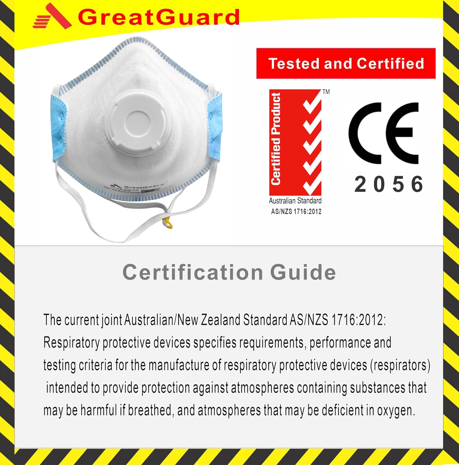 P2 Face Mask Respirator Particulate Disposable Respirator P2 Valved Dust Mask 10 Pack for WOODWORKING PAINTING WELDING GRINDING SANDING RESPIRATOR image number 5