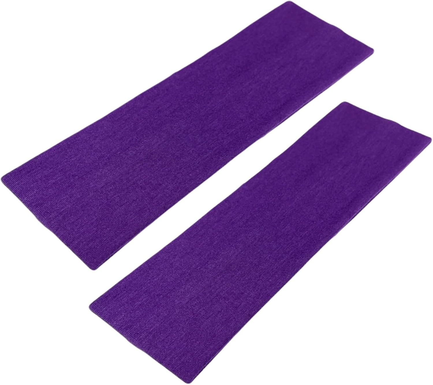 WESTEND CHOICE 7Cm Wide Headbands Plain Stretchy Hairband Unisex Kylie Headband Bandeau Gym Exercise Headbands for Women & Men Soft Yoga Head Band - Blue image number 6