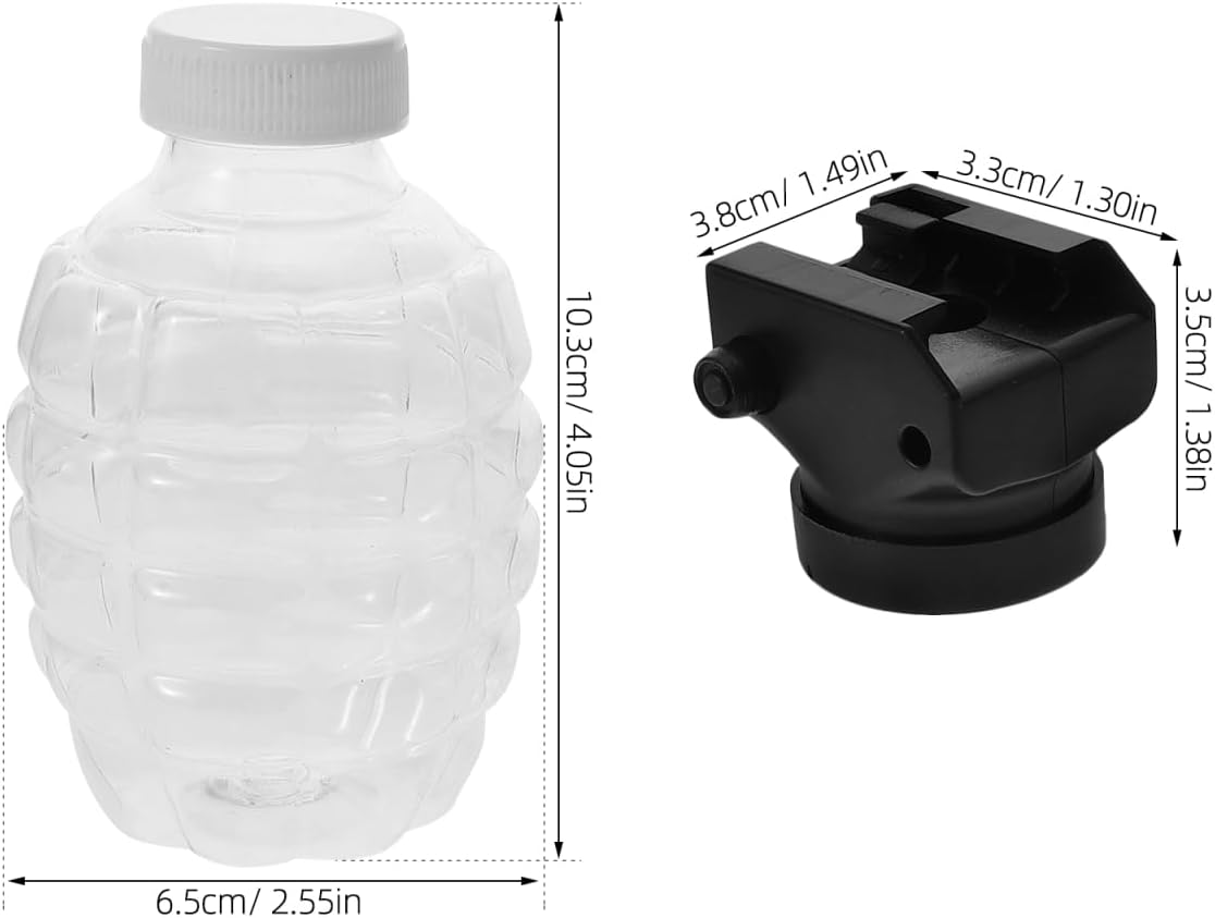 UPKOCH Waters Gels Bead Subpack Bottle 3 Sets Waters Bullets Bead Refill Bottle Ammobottle Plastic Funnel Pineapple Bottle Waters Gels Bead Accessories for Gelgun Outdoor Play image number 6