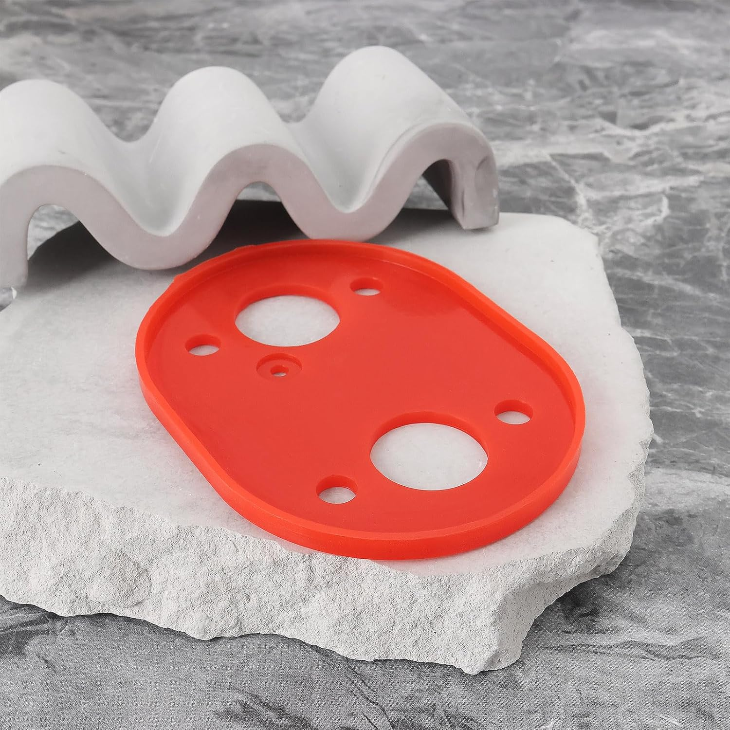 VGOL 1Pc Diesel Heater Silicone Base Gasket Car Heater Gaskets Heater Accessories Base Mat Pad Seal Gasket for Diesel Parking Heater Red image number 1