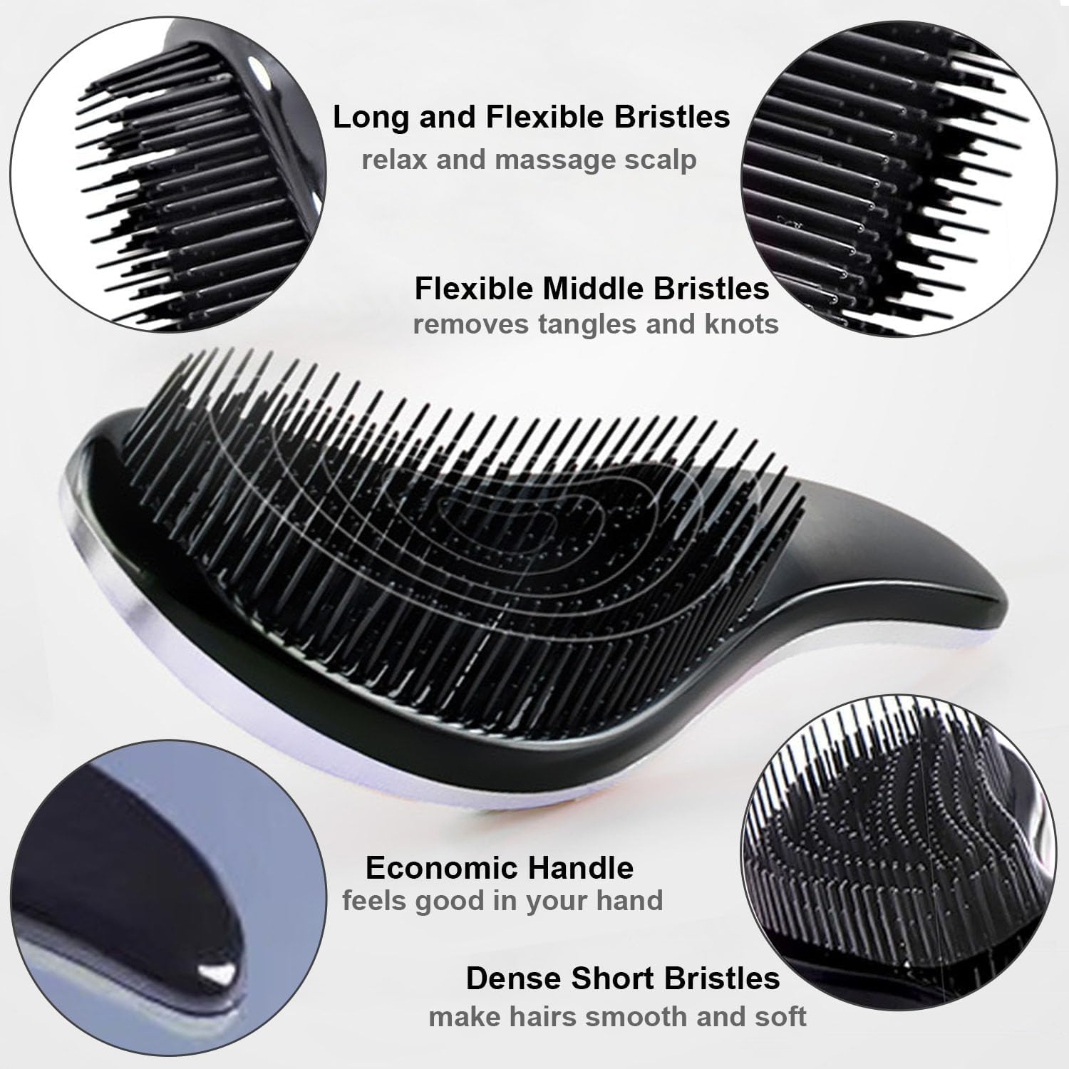 Paifeancodill Pet Detangling Hair Brush Dog Massage Comb Brush Shampoo Brush Cat Hair Brush Pet Bath Brush Pet Brush for Grooming ABS Pet Hair Remover Brush Grooming Shower Bath Brush for Dogs, Cats image number 6