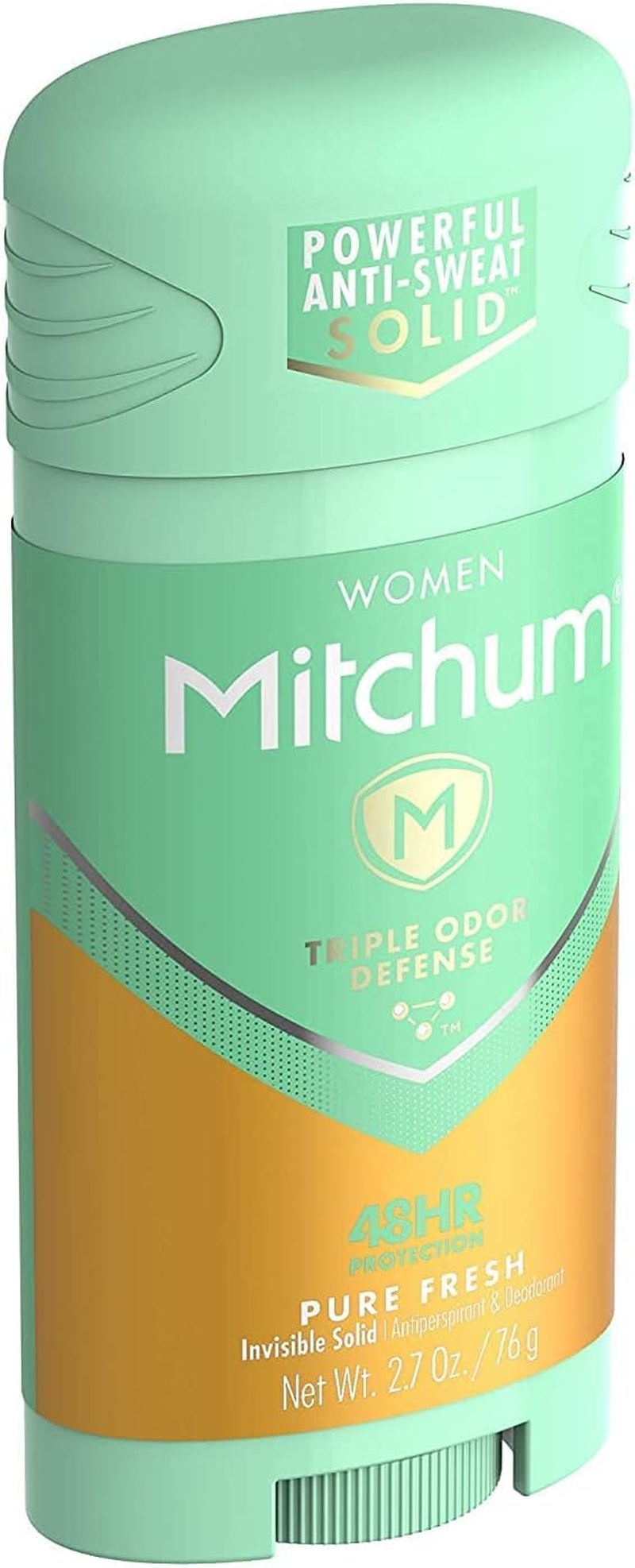 Mitchum Women Triple Odor Defense Invisible Solid 48HR Antiperspirant & Deodorant, Pure Fresh, 2.7 OZ - 6 Pack