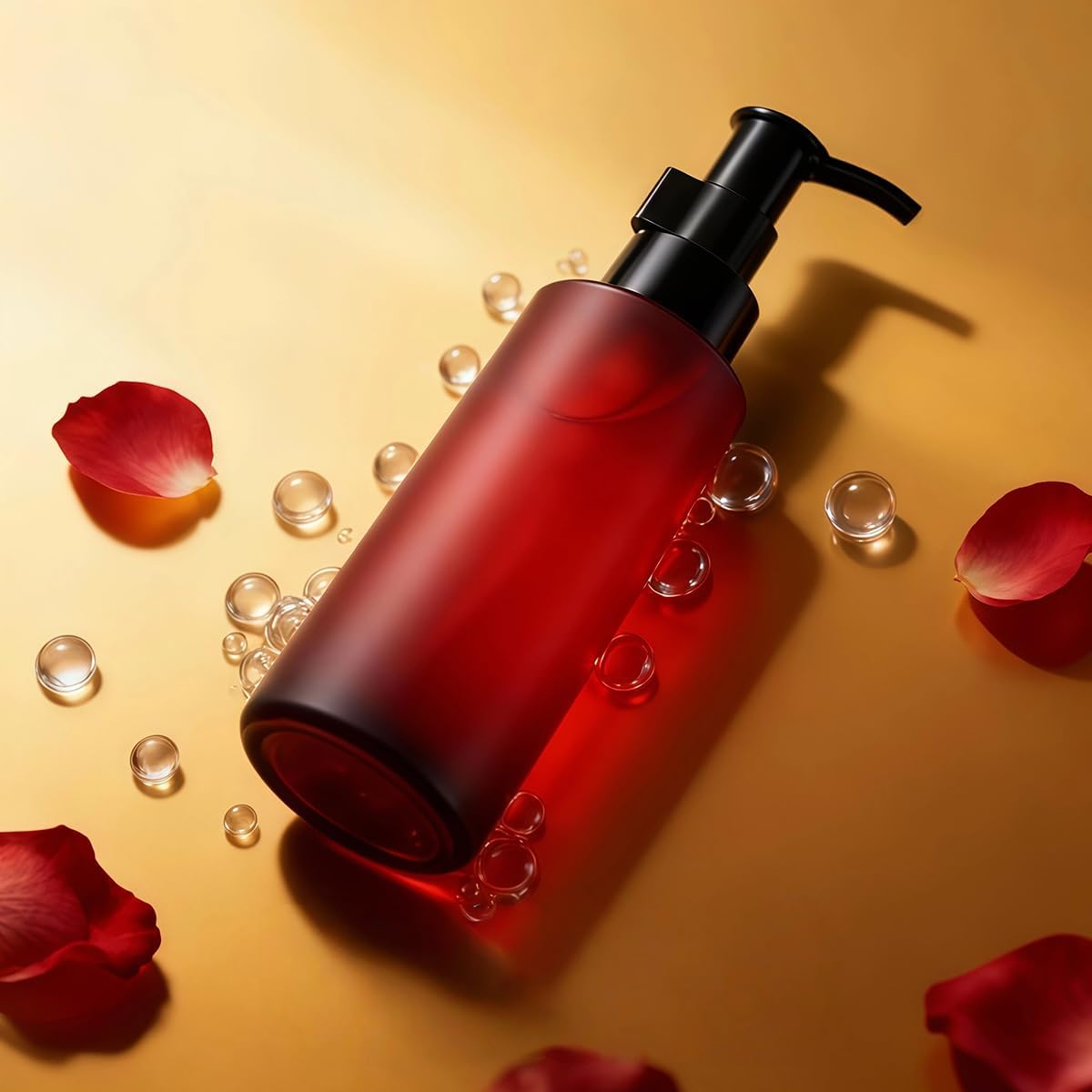 2PCS 100Ml/3.4Oz Empty Amber Frosted Glass Lotion Pump Bottle Jars with Black Pump Top Cosmetic Makeup Packing Storage Container for Essential Oil Emulsion Essence image number 5