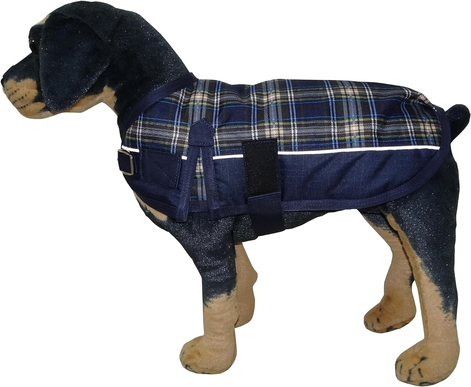 Warm Dog Winter Coat, Dog Cold Weather Coats Waterproof Windproof Reflective Dog Apparel Clothes Pet Jacket Padded Vest Outfit for Small Medium Large Dogs (Navy Blue, 50Cm)