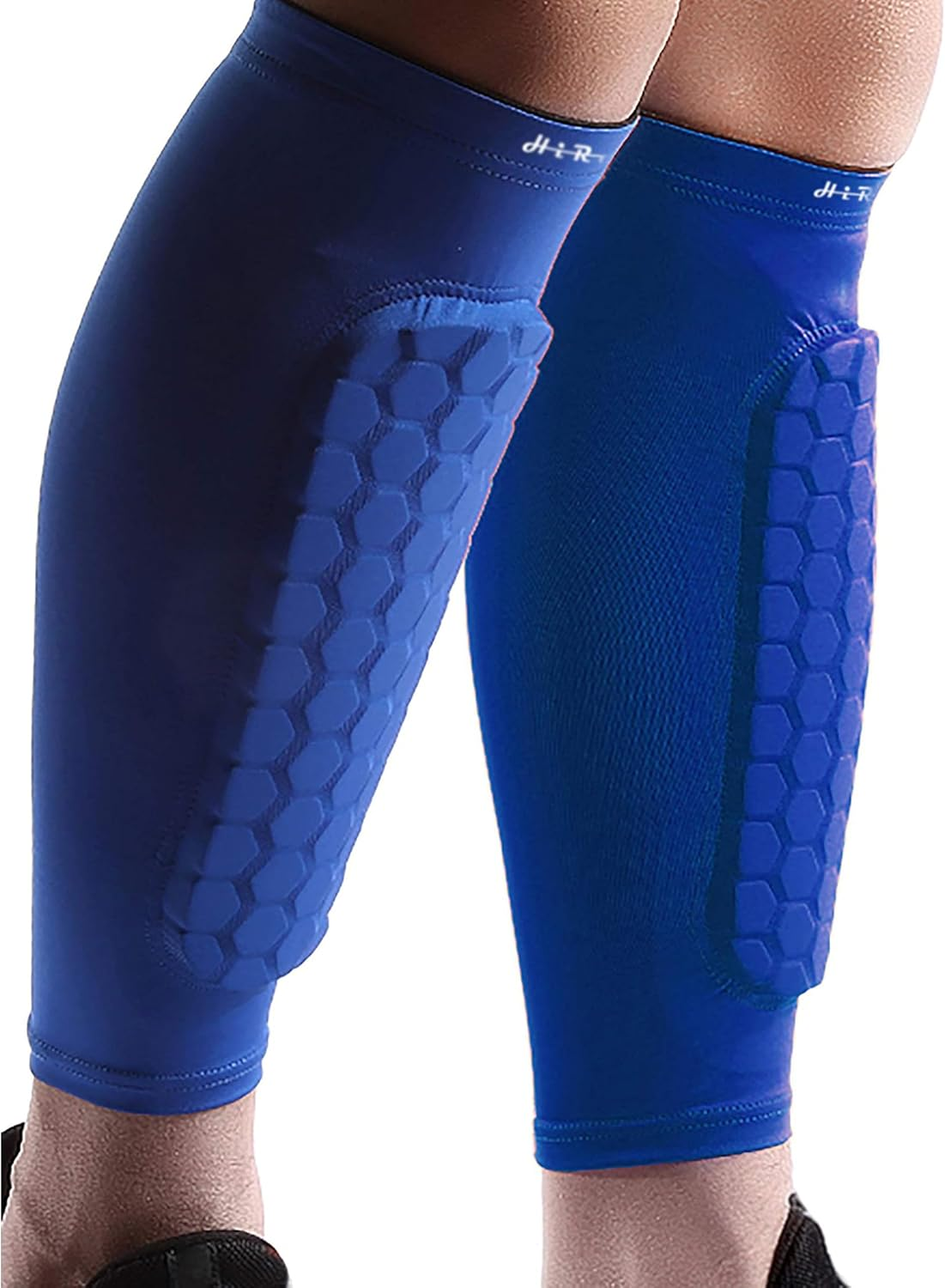 Soccer Shin Guards for Kids Youth, Shin Pads Soccer Sleeves with Impact Absorption, Breathable, & Lightweights, Calf Compression Sleeve with Honeycomb Pads