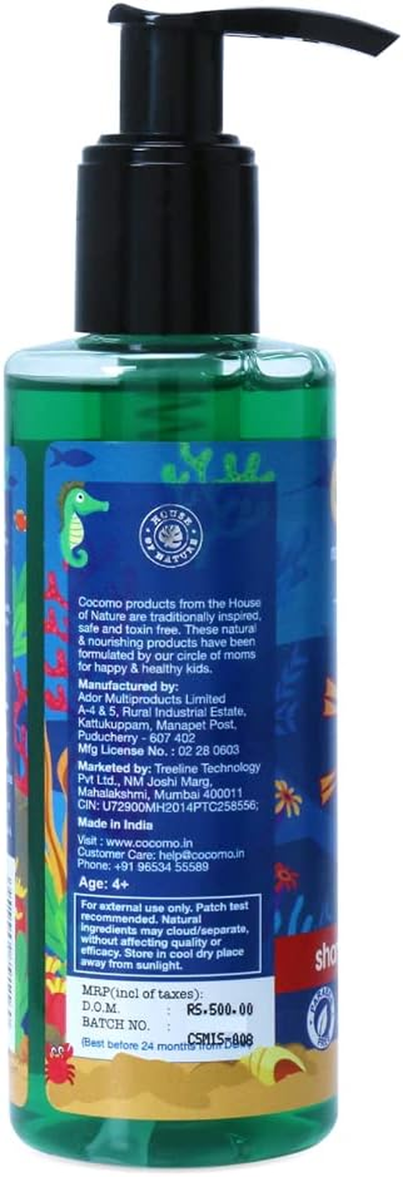 Cocomo Natural Neem & Tea Tree Oil Kids Shampoo & Conditioner (200Ml) image number 6
