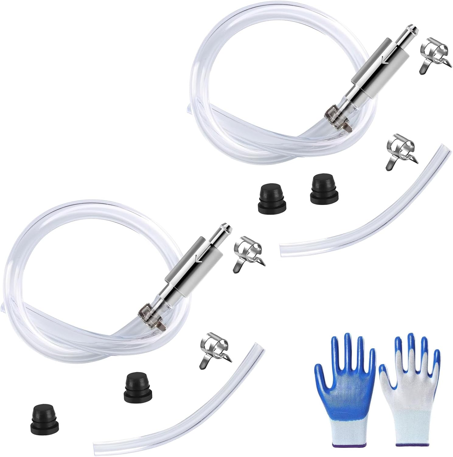 Brake Bleeder Hose One Way Check Valve Tube, Brake Fluid Flushing Bleeding Tool Kit for Car Motorcycle Clutch image number 5