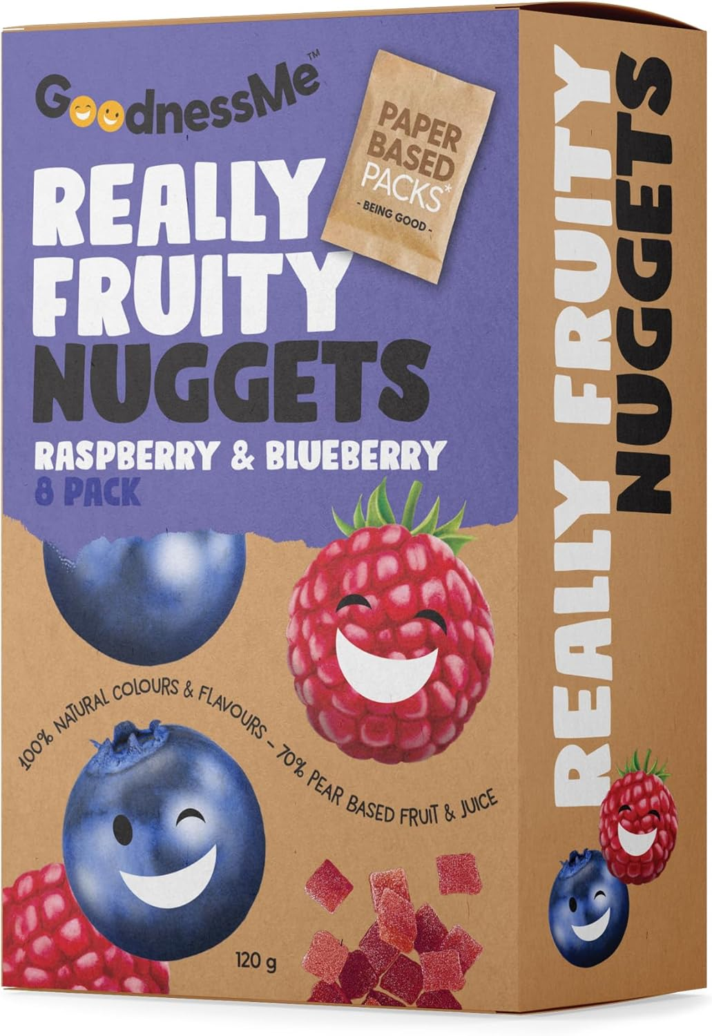 Goodnessme Nuggets Raspberry & Blueberry 120G image number 3