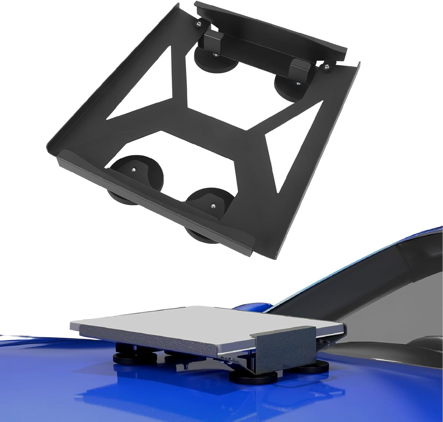 Mini Flat Mount Kit, 264 Pounds Mini Magnetic Roof Mount, Mini Car Mount, Quick Release Mini Mounting Kit for Rvs, Boat, Yachts, Trucks image number 1