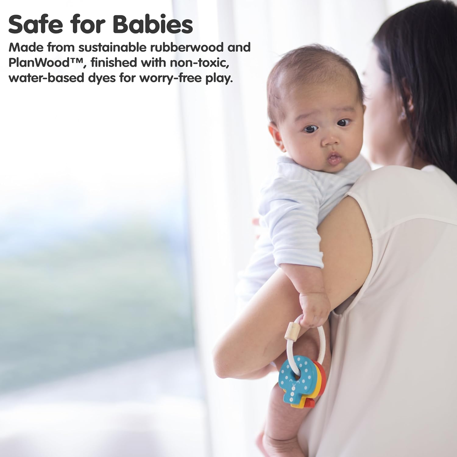 Plantoys - Baby Key Rattle image number 1