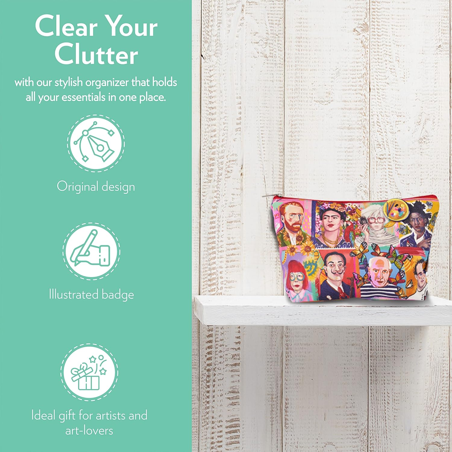 La La Land Travel Pouch Tribute Artists, Makeup Organizer, Makeup Pouch, Travel Essentials, Approx. 28.5 X 20 X 8 Cm - Fabulous image number 6