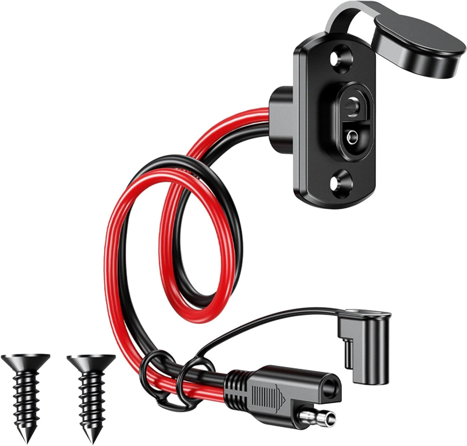 Ronyme SAE Extension Cable Battery Cables DC Power Automotive Heavy Duty Cable Connector SAE Plug Charging Cable Extension Cord for Tractor Harness image number 2