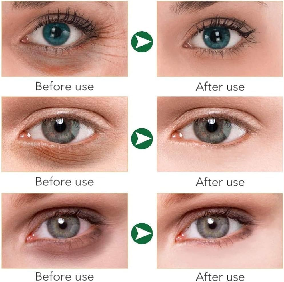 60Pcs JUYOU Reallygood Gel Crystal Collagen Eye Pads, West&Month 30 Pairs Seaweed Firming Eye Mask, under Eye Mask for Moisturizing, Fine Lines, Dark Circles& Puffy Eyes under Eye Patches (Green) image number 4