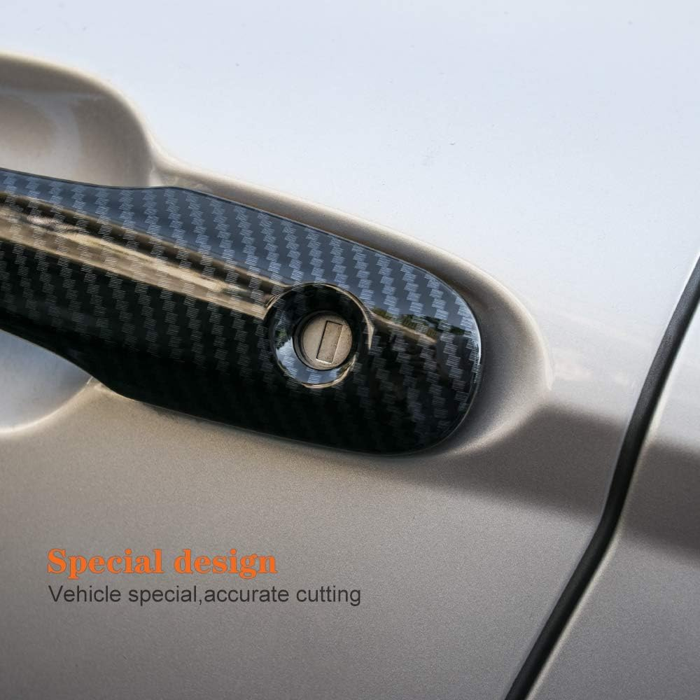 Exterior Door Handle Cover Trims with Smart Entry Holes Fit for Toyota Camry 2025 2024 2023 2022 2021 2020 2019 2018/Toyota Corolla Avalon 2019-2024 Accessories