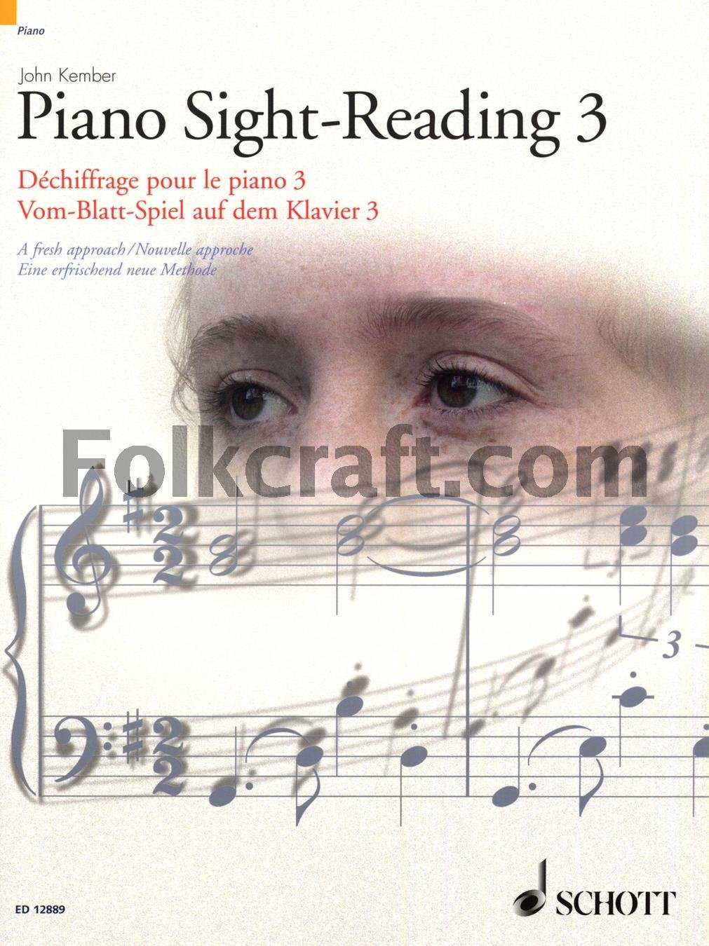 PIANO SIGHT-READING 3: a Fresh Approach/Nouvelle Approche/Eine Erfrischend Neue Methode image number 1