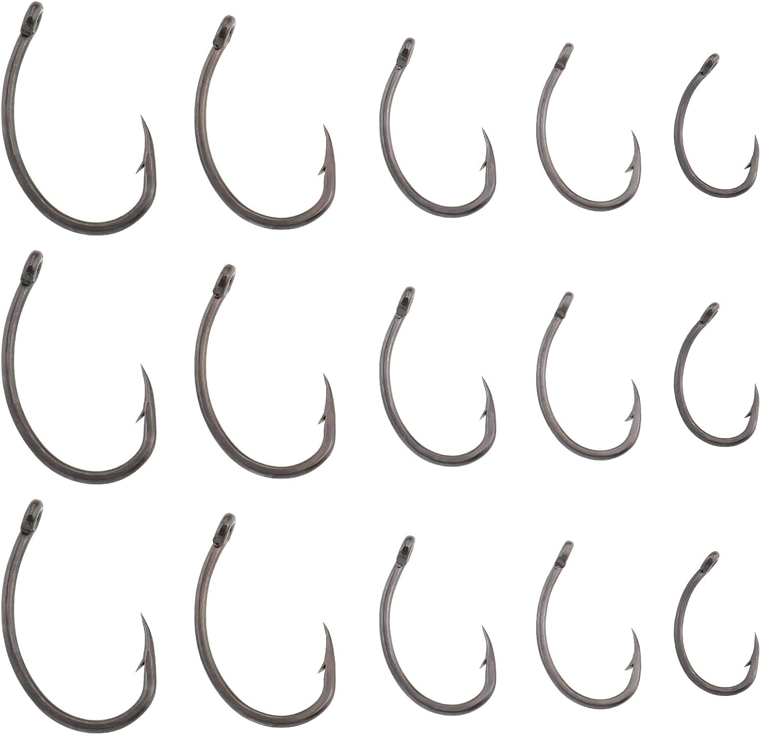 50PCS Barbed Carp Hook 2 4 6 8 10 High Carbon Steel Carp Fishing Hooks for Freshwater Saltwater Increase Hook Strength of Fishhook image number 1