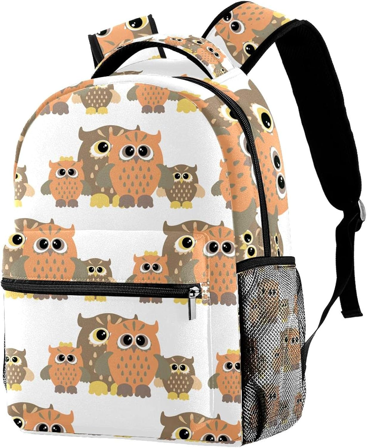 Nice Colorful Owl Bird Backpack Students Shoulder Bags Travel Bag College School Tote Backpacks image number 3