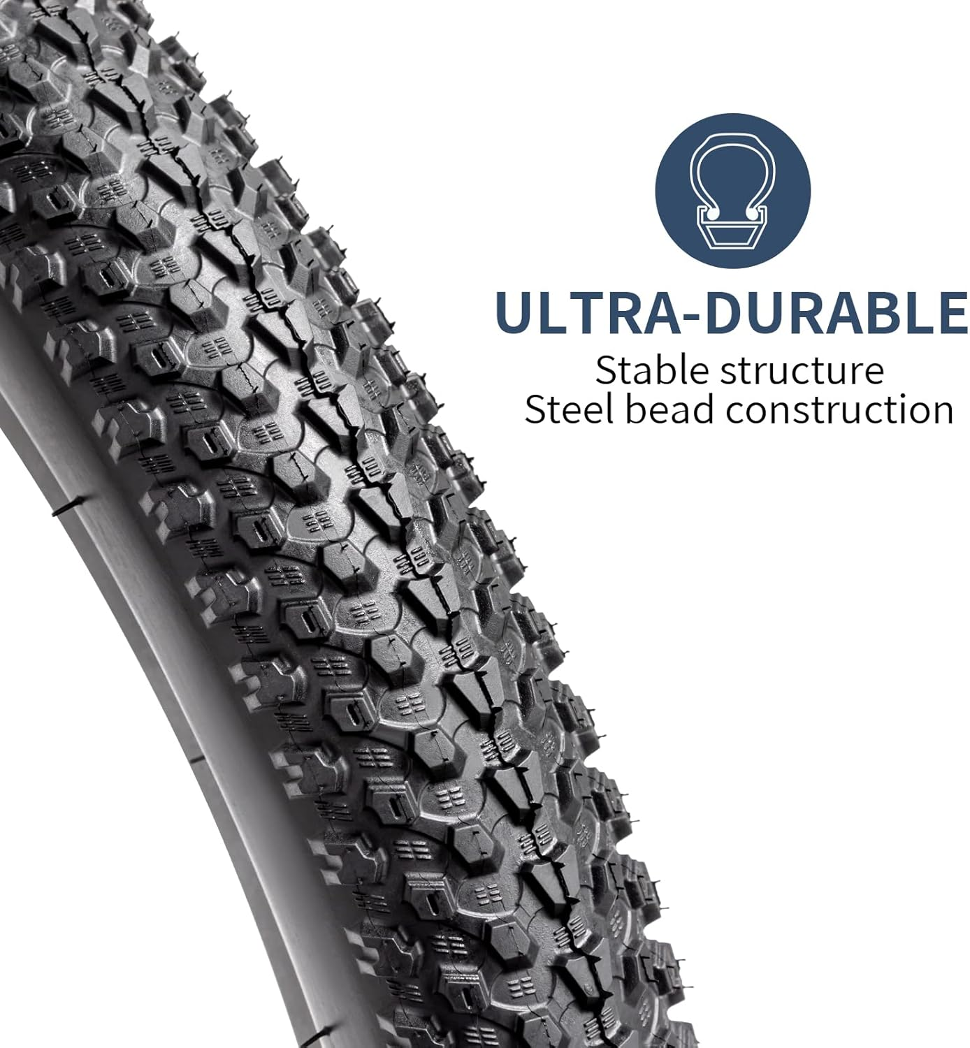 Yunscm 2 Pcs,24X1.95 Bike Tires,24X1.95 Bike Tyres,24X1.95 Bicycle Tires,24X1.95 Bike Tyre + Bike Inner Tube Schrader Valve 32Mm + Tire Lever,Mountain Bike Tire 24X1.95,Mtb Tire 24X1.95,Y-026 image number 5