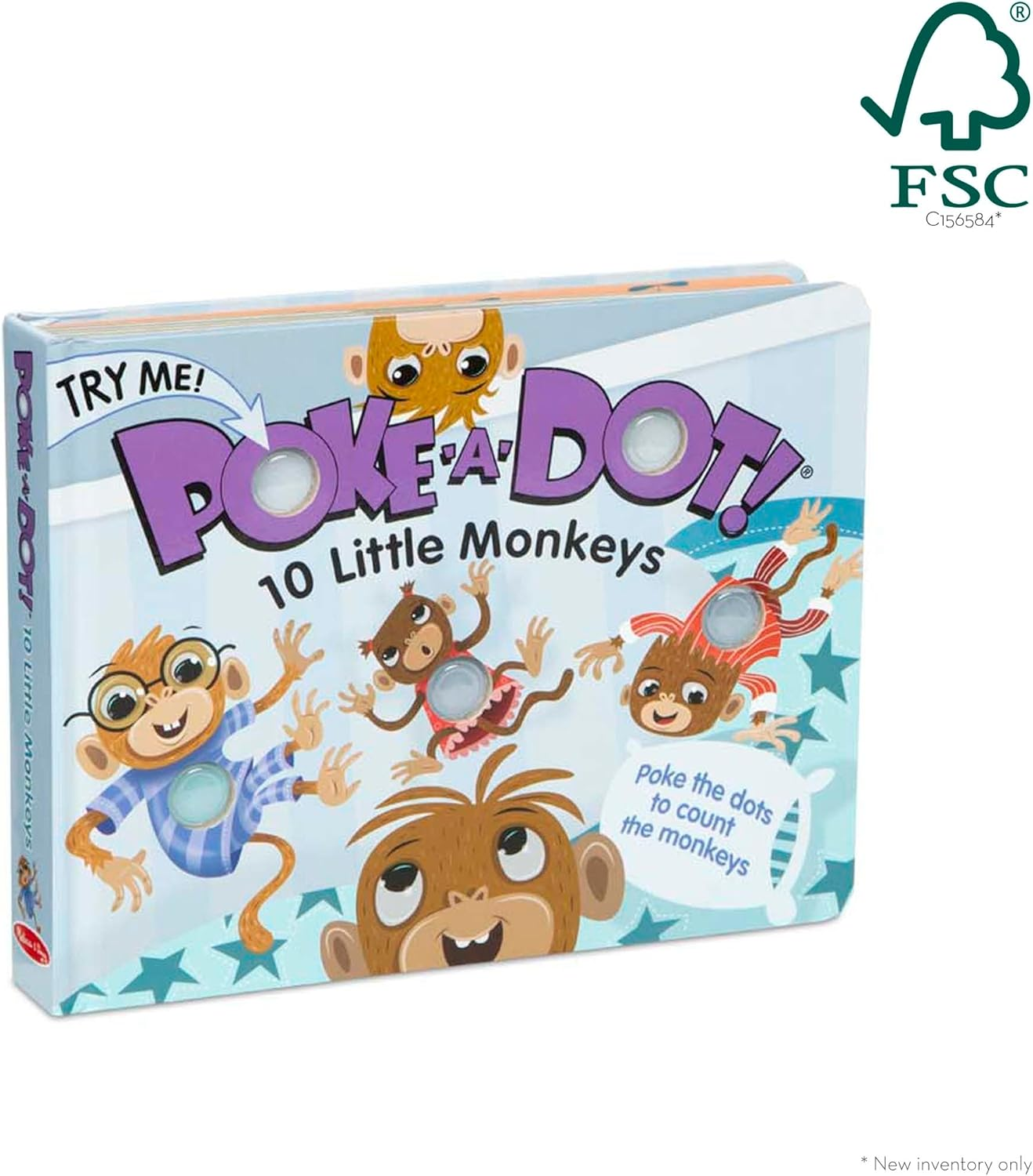 Melissa and Doug - Poke-A-Dot - 10 Little Monkeys Book image number 5