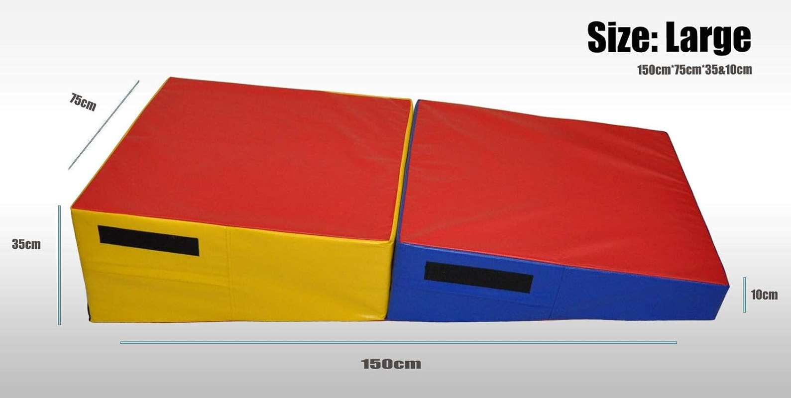 S/M/L/XL/XXL Folding Incline Gymnastics Wedge Mat - Balance Exercise Cheese Mat image number 2