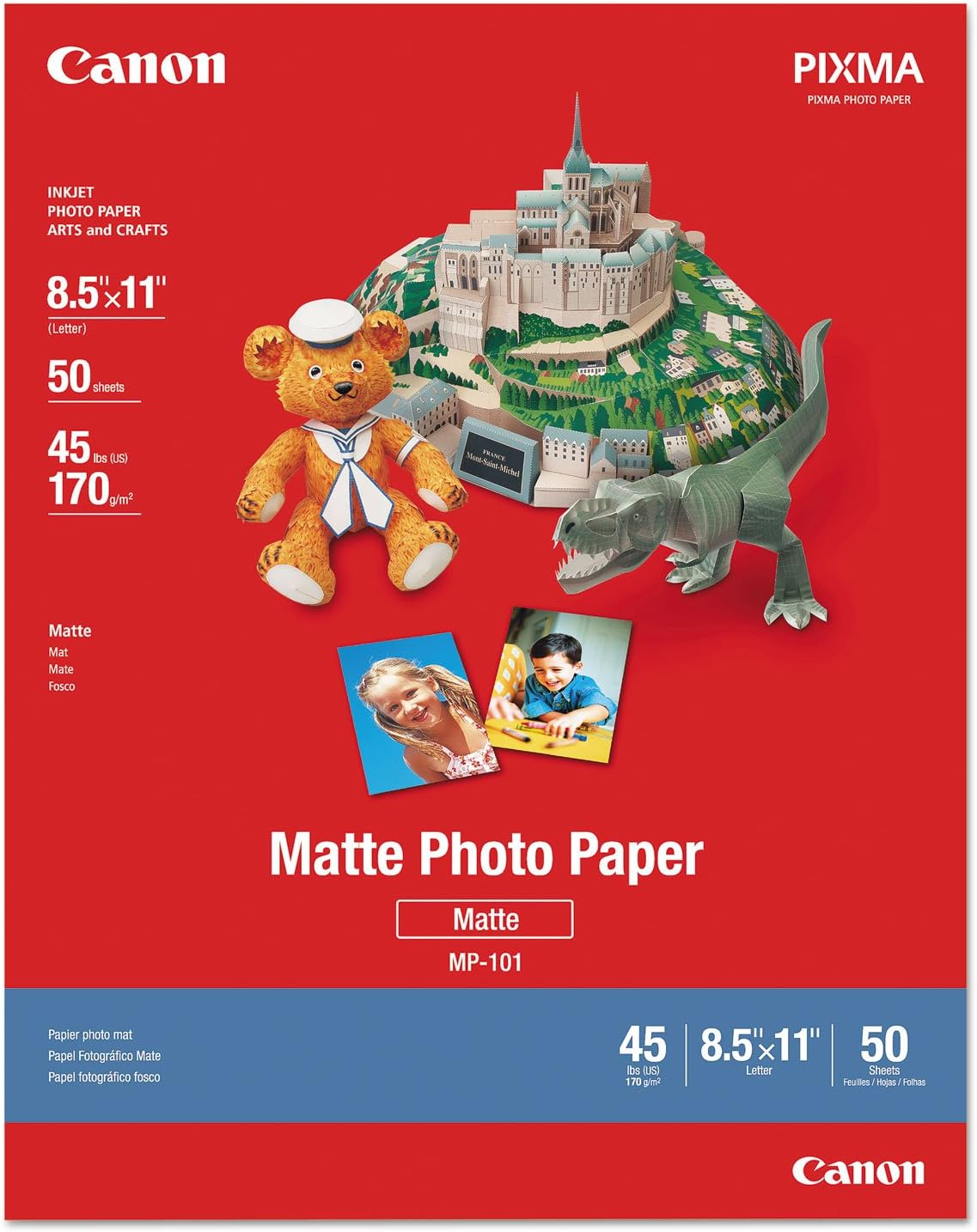 Canon 7981A004 Photo Paper Plus, Matte, 8-1/2 X 11 (Pack of 50 Sheets) image number 1