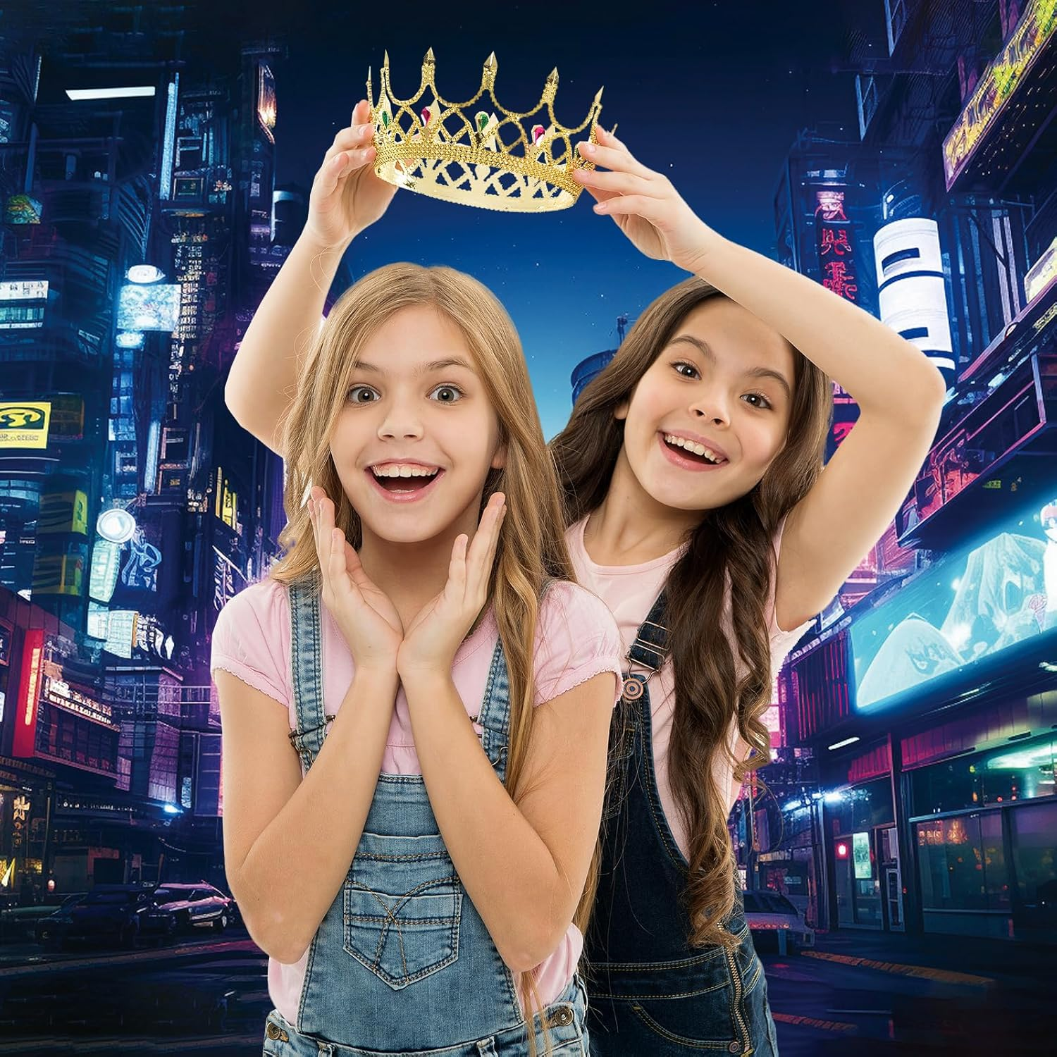 Punk Cityscape Photography Background Neon Building City Night Scene Retro Game Scene Backdrop Banner for Gamer Adults Boys Party Decorations Photo Booth Studio Props Supplies 70.8X47.2In-Beckten