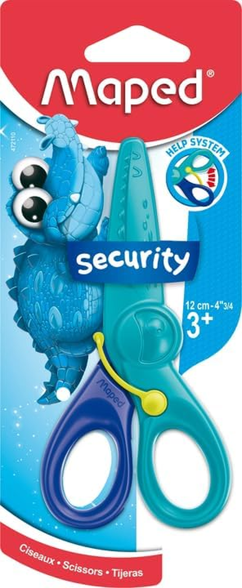 Maped Helix USA 472110 Kidicut Safety Scissors, Multicolor image number 1