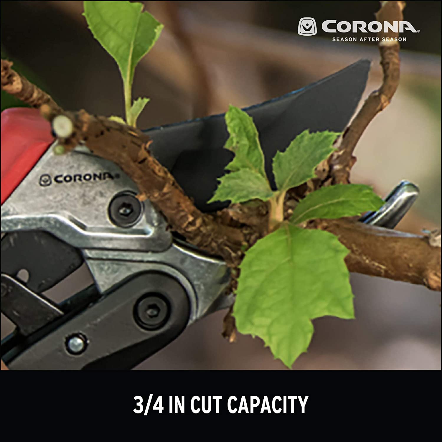 Corona RP 4224D Ratchetcut Rachet Hand Pruner - 3/4 Inch Cut Capacity Stem and Branch Garden Shears, Red image number 5