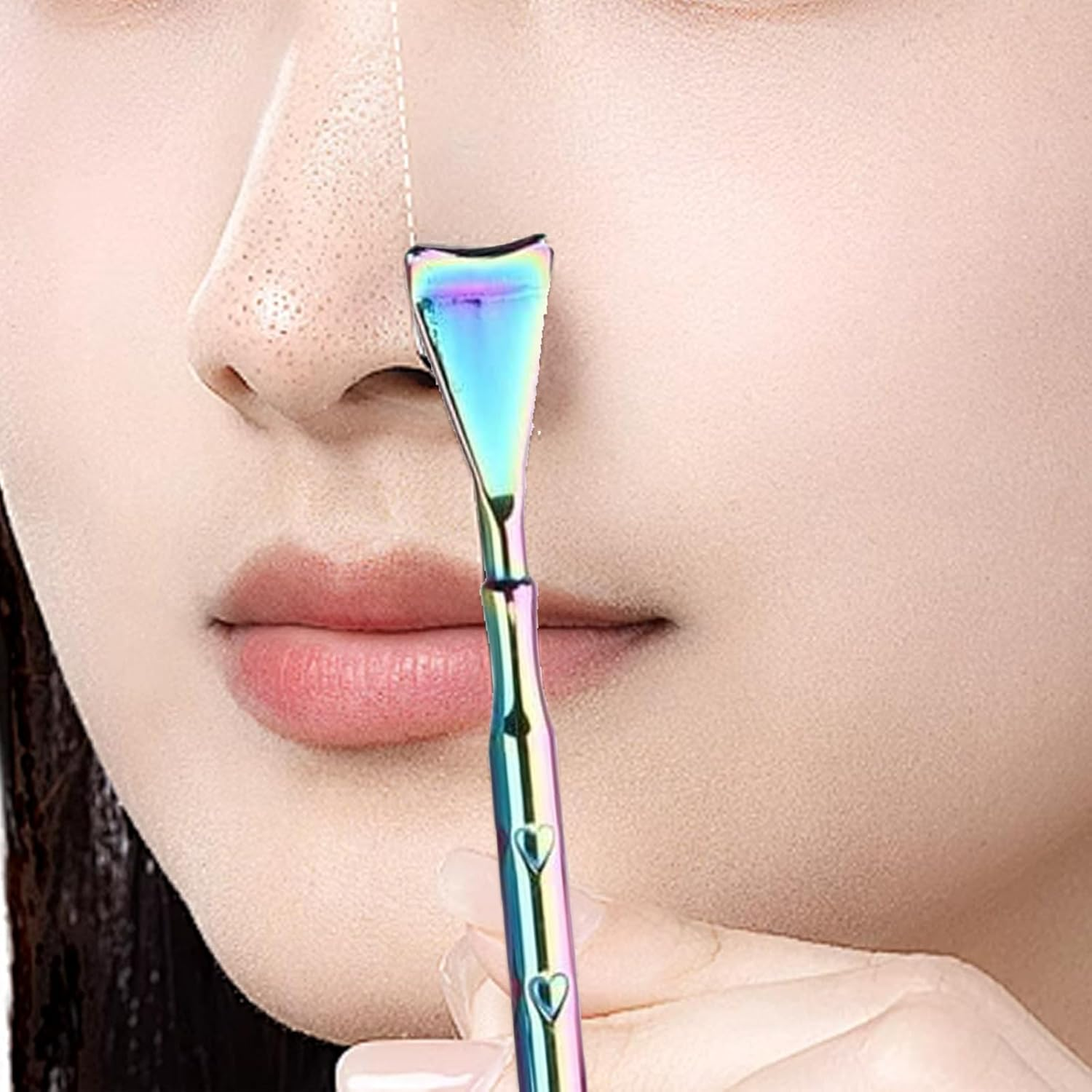 Kzvsiy 2-Piece Blackhead Removal Tool, Stainless Steel Pimple Extractor & Comedone Extractor for Face and Nose, Pore Scraper for Skin Care, Acne and Blackhead Treatment Suitable for Men Women image number 5