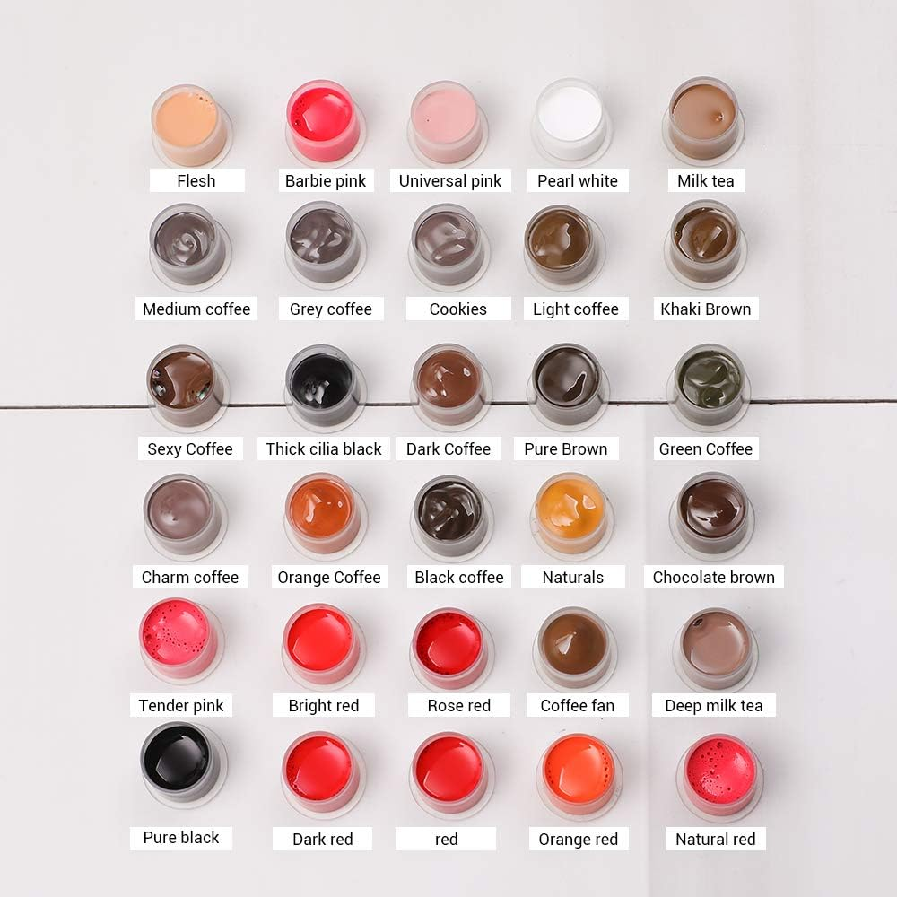 Charme Princesse Permanent Pigment Makeup 15Ml Chocolate Brown Color Tattoo Ink Makeup Supplies for Eyebrow Shading Lip Eyeliner PI503-15-004 image number 3