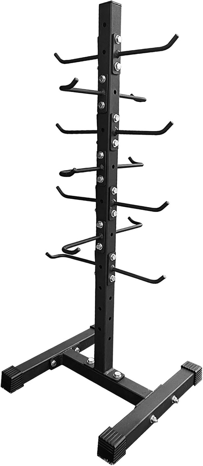 BLUSLM Cable Attachment Rack for Lat Pull down Bar, Heavy Duty Steel Cable Attachments Gym Storage Rack, Lat Bar Organizer for Different Cable Handles image number 6