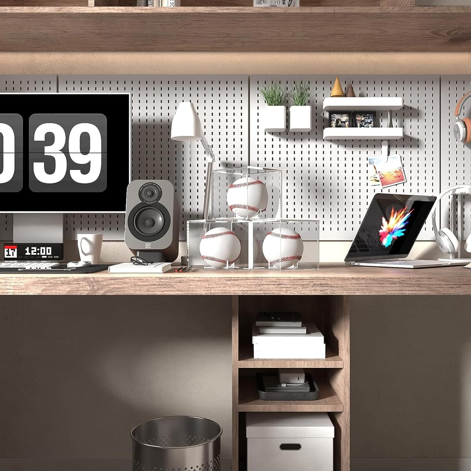 2 Pack Baseball Display Case,Acrylic Cube Baseball Holder UV Protected Acrylic Baseball Storage Box Display Case For,Baseball Baseball Storage Rack image number 4