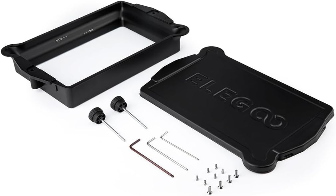 ELEGOO 3D Resin Tank Vat for Resin MSLA LCD 3D Printer 16K Saturn 4 Ultra, with Clear Max and Min Lines and PFA Release Liner Film Pre-Installed, Original Resin Tank, Made of Premium Aluminum Alloy image number 1