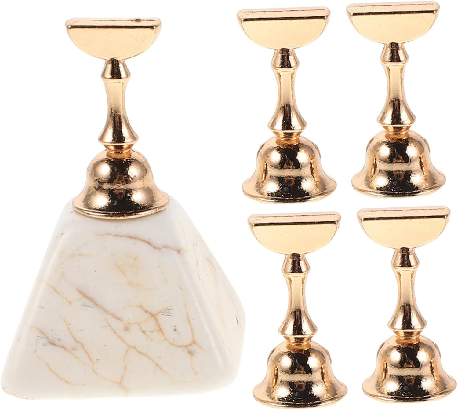 WOONEKY 10Pcs Magnetic Nail Art Practice Stand with Secure Hold for DIY Painting Compatible with Various Tips Portable Salon Display Base for Manicure Training and Nail Art Showcase image number 6