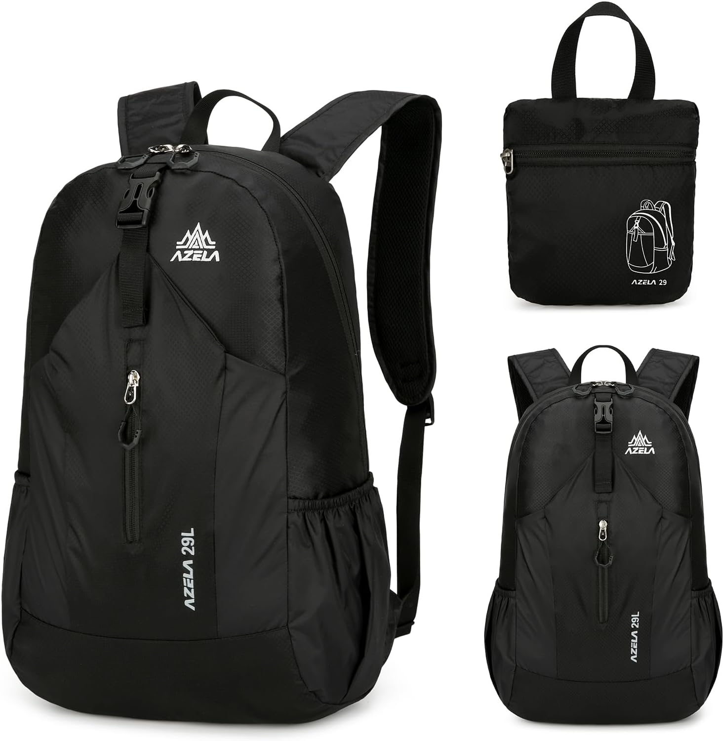 Viiotu Foldable Backpack 29L - Lightweight Water Resistant Hiking Daypack with Expandable Storage for Travel & Outdoor Activities image number 1