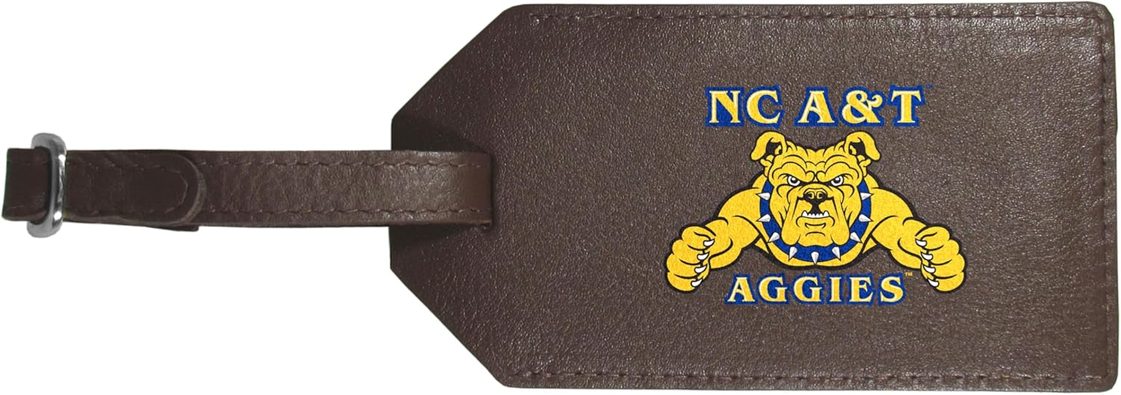 Siskiyou North Carolina A&T Aggies Leather Luggage Strap, One Size, Team Colors image number 2